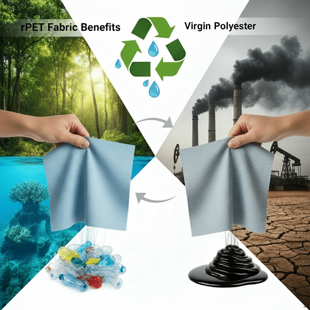 rPET Fabric Benefits vs Virgin Polyester: Top 7 Advantages