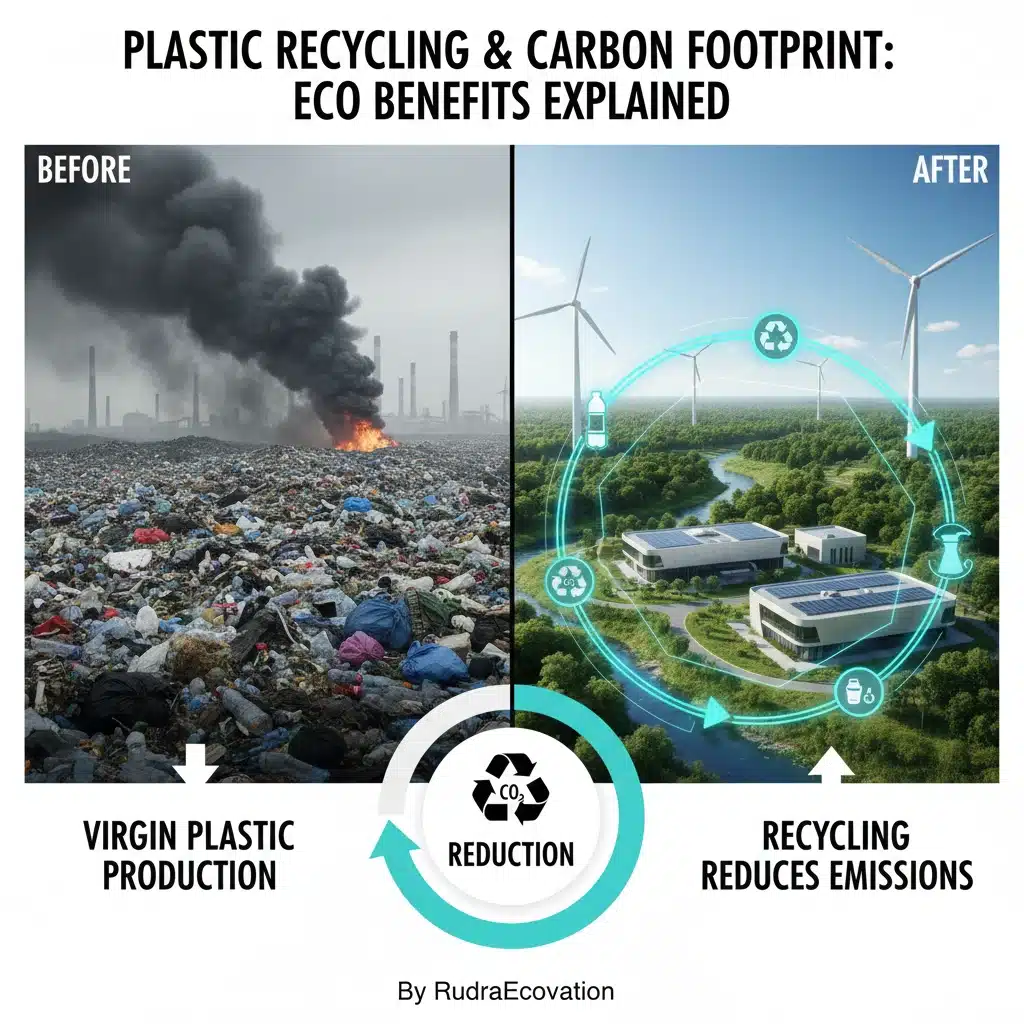how recycling reduces carbon footprint