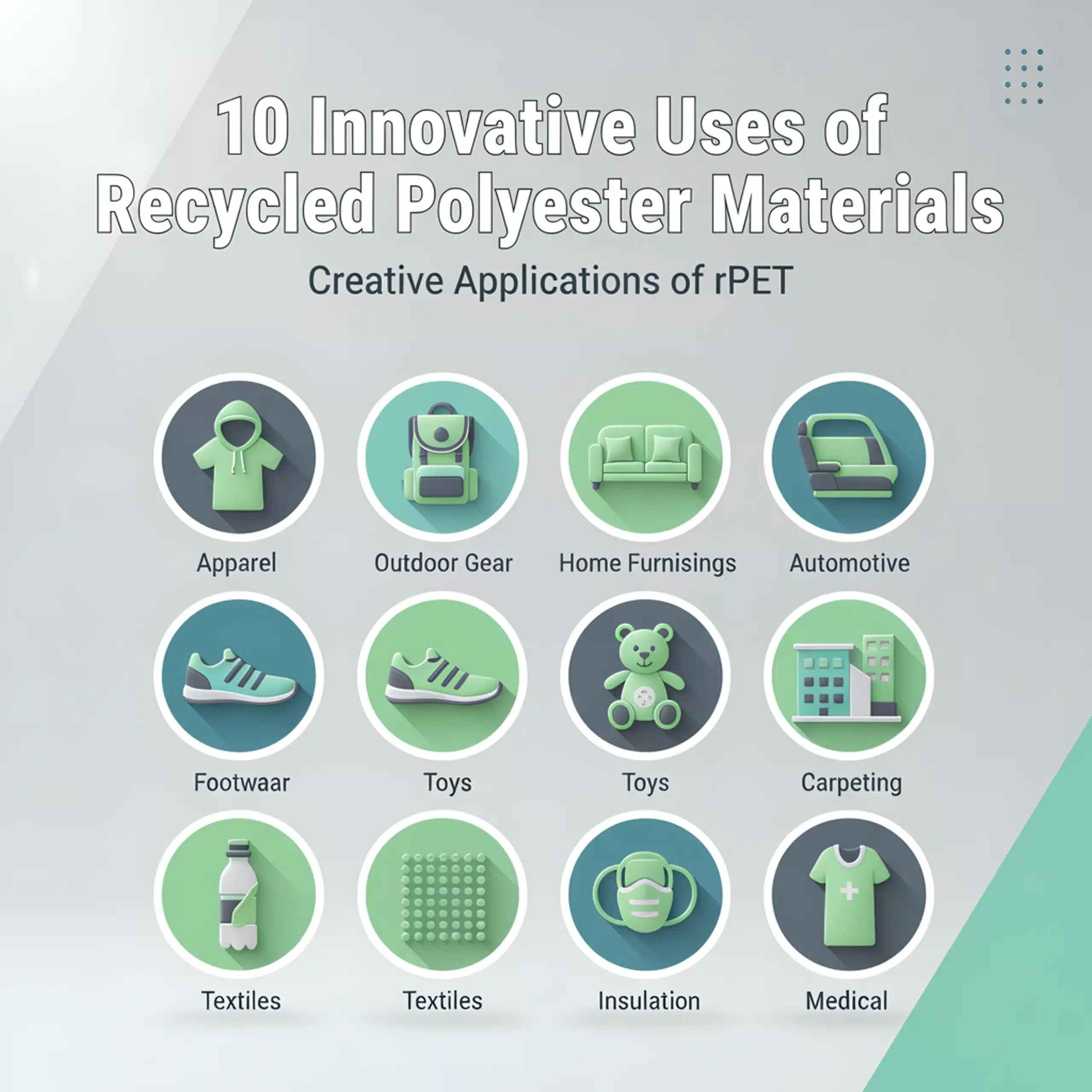 recycled polyester uses