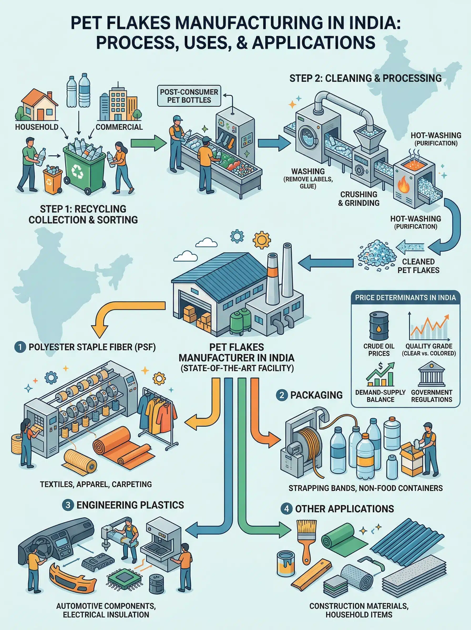 PET flakes manufacturer