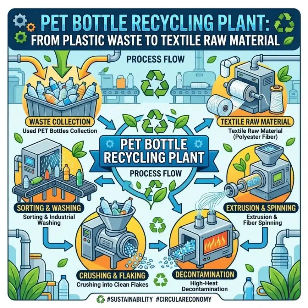 PET bottle recycling plant