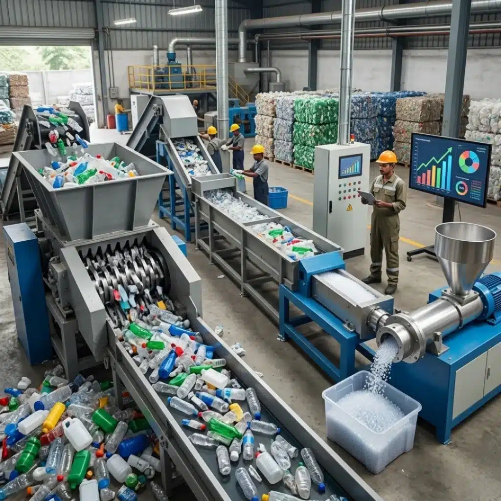 plastic recycling plant cost in India