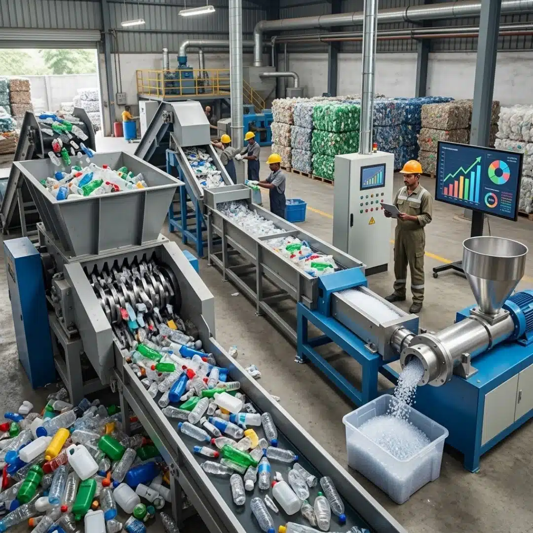 plastic recycling plant cost in India